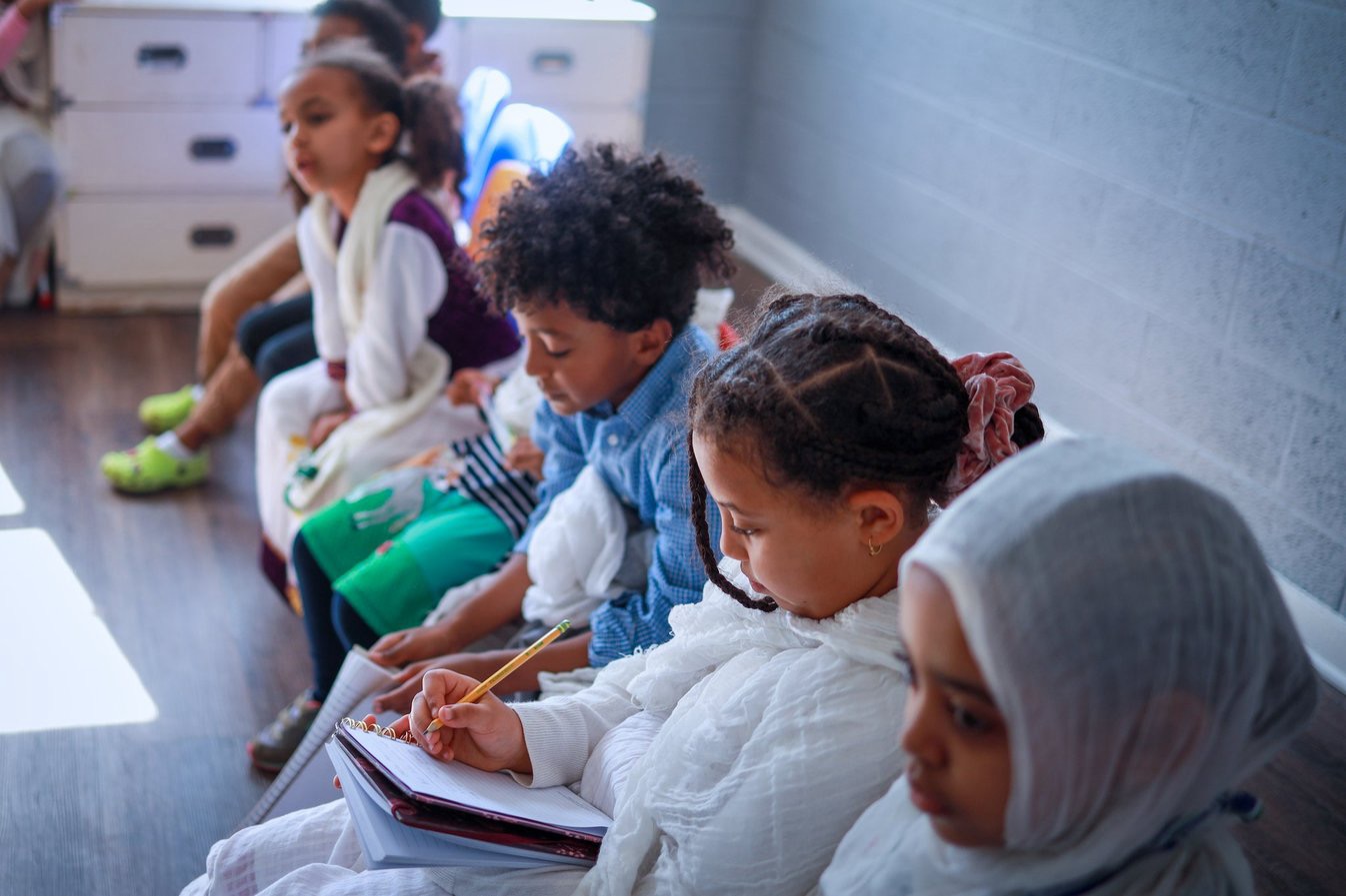 Children in Sunday school
